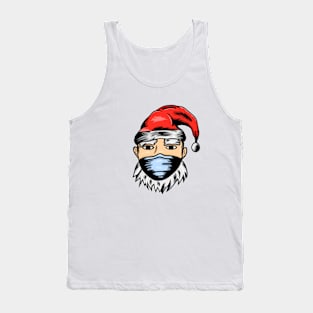 santa wear mask Tank Top